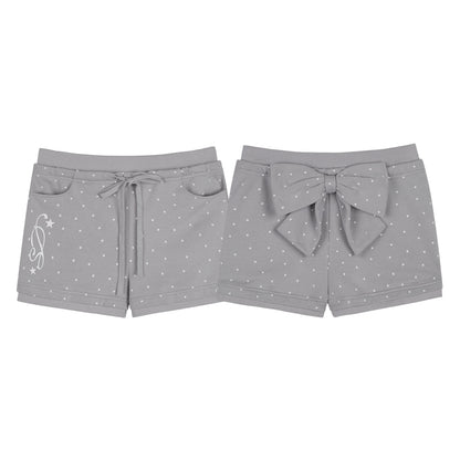 Detachable Polka Dot Peplum Shorts