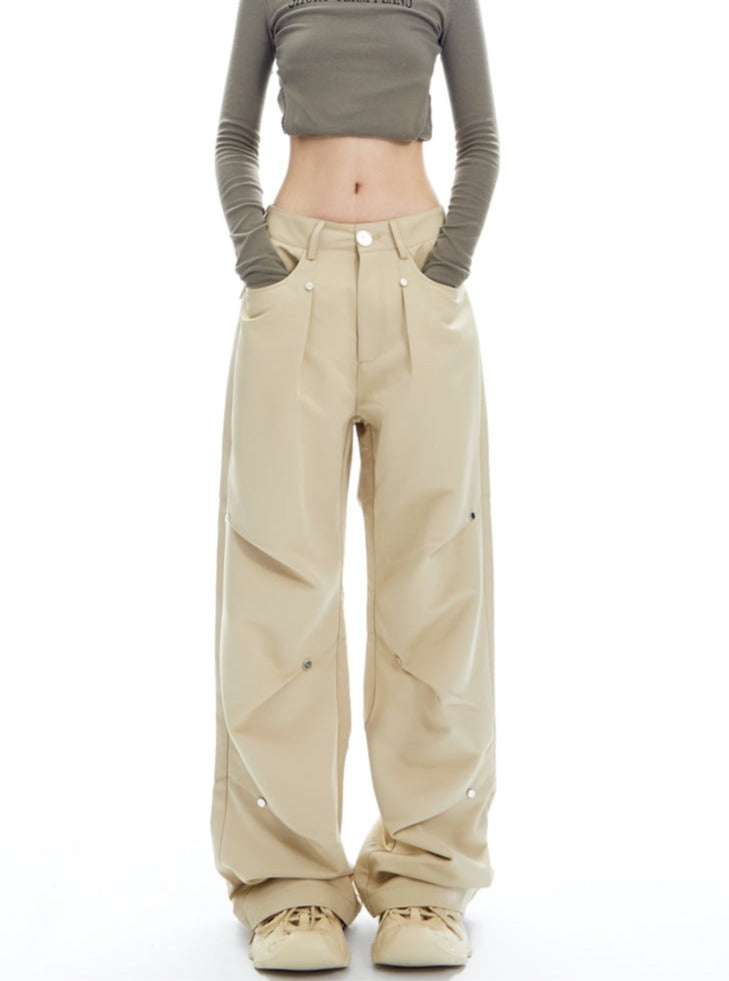 American Low Sized Loose Straight Leg Pants