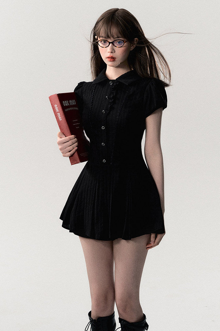 College Style Hot Girl Tea Break Dress