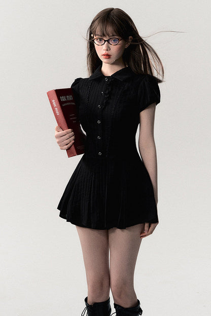 College Style Hot Girl Tea Break Dress