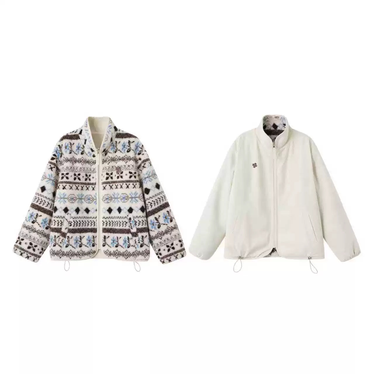 Polar Fleece Jacquard Jacket Set-Up