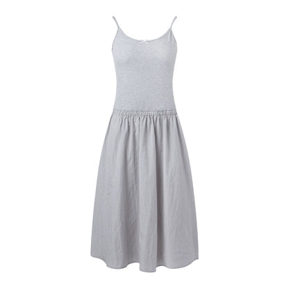 Nap Lace Panel Slip Dress