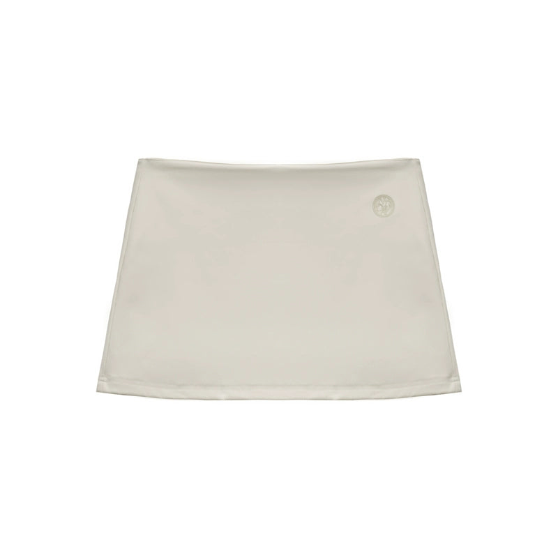 Split Slim Sunscreen Top With Short Skirt Set-Up