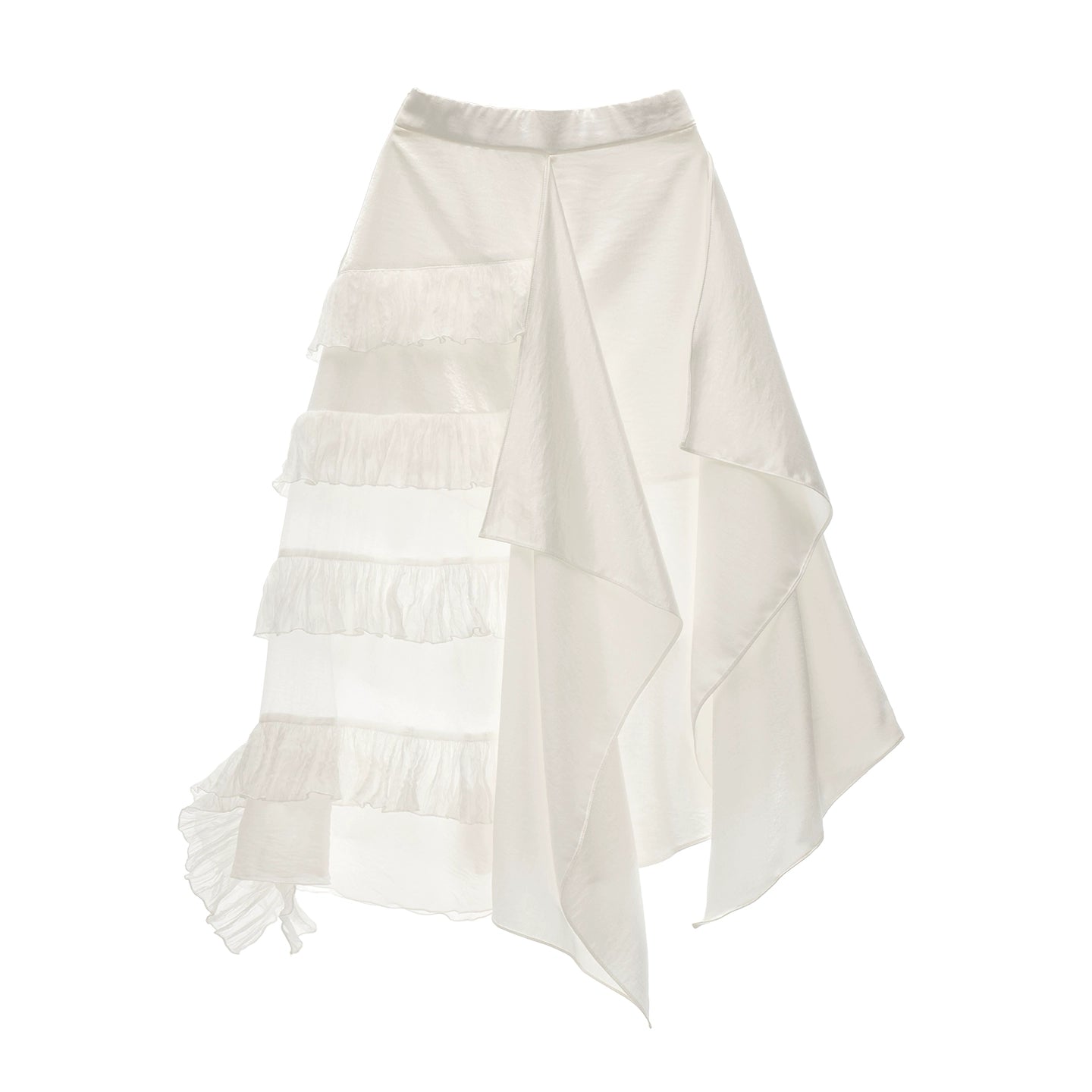 Micro-Sheer Long Skirt