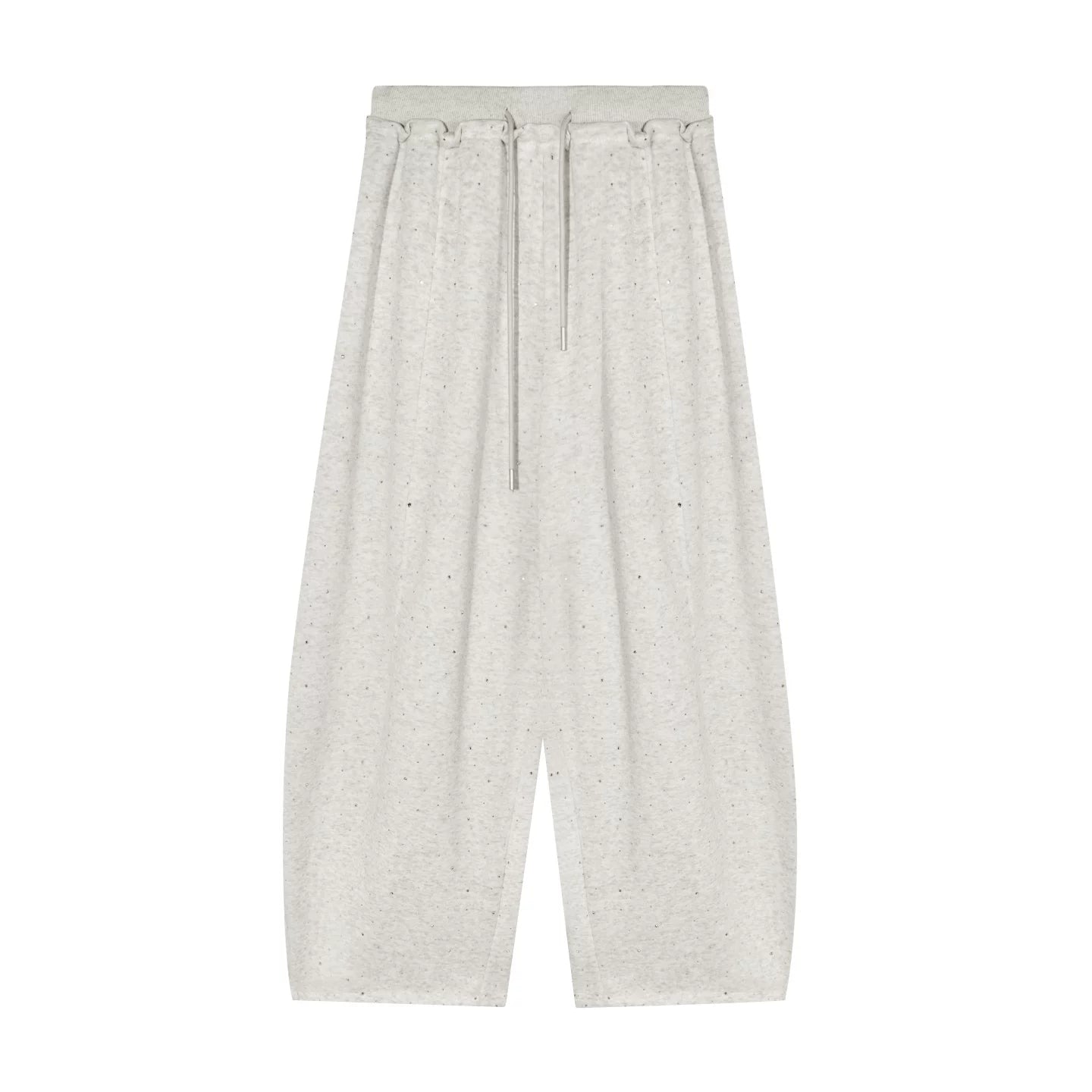 Rhinestone Elastic Waistband Pants