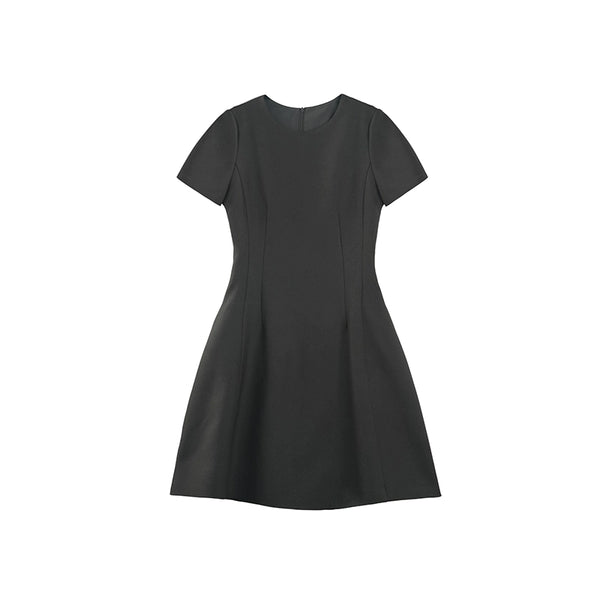 Gray Round Neck Sleeveless Dress