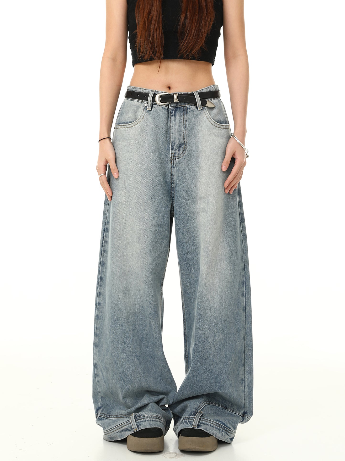 Wide Leg Retro Loose Long Pants