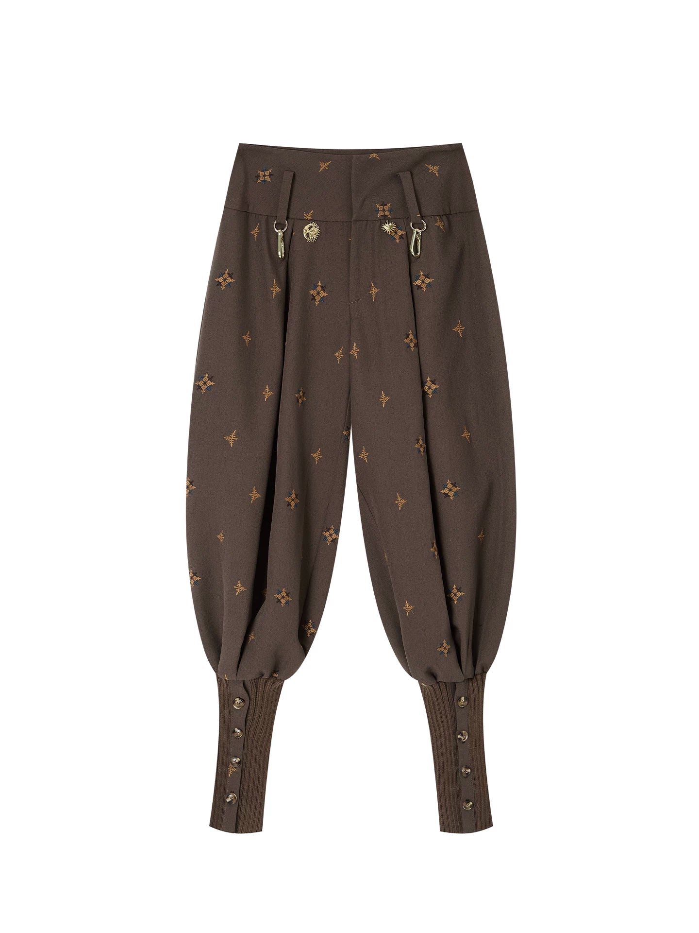 Starburst Print Lantern Pants