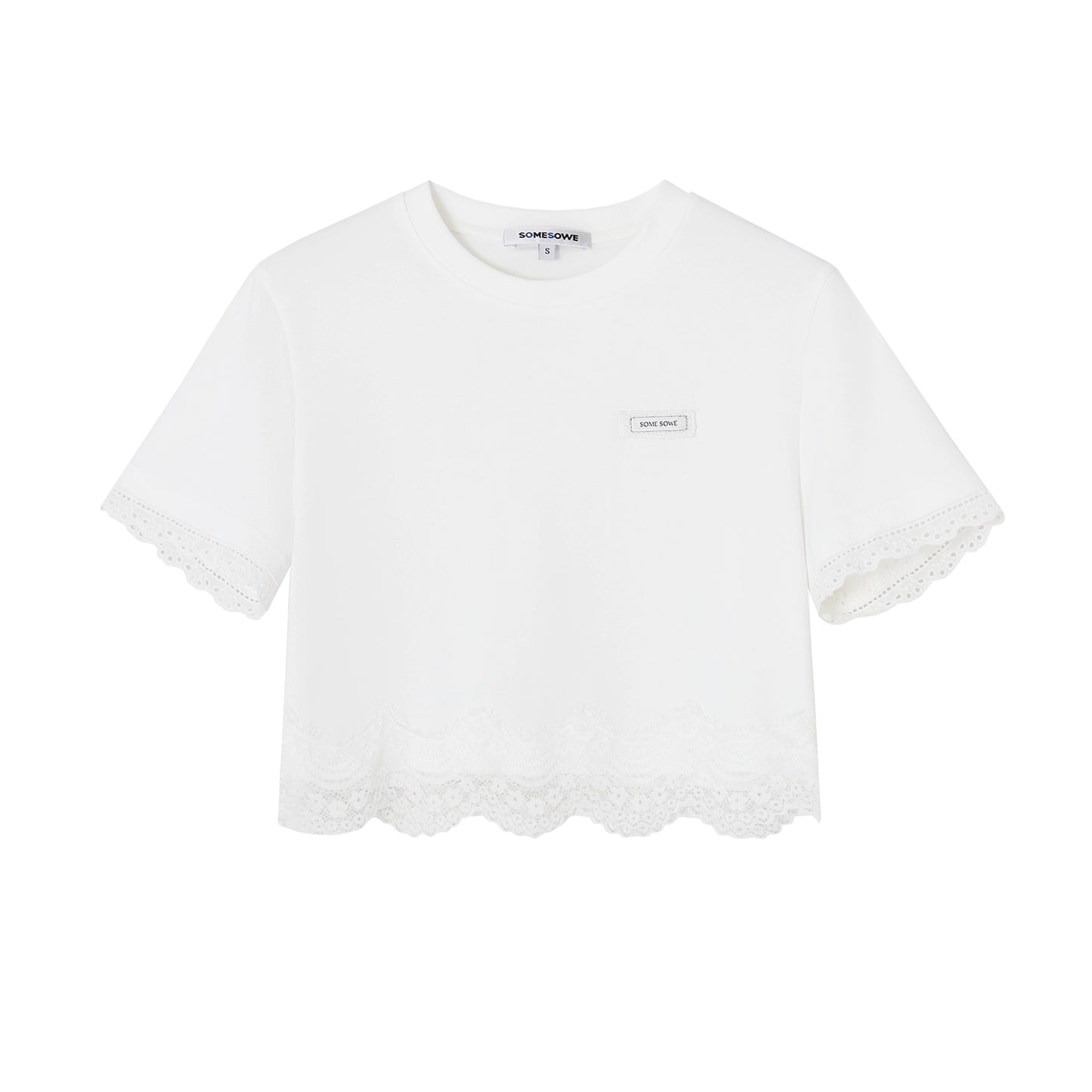 White Lace Fusion Tee