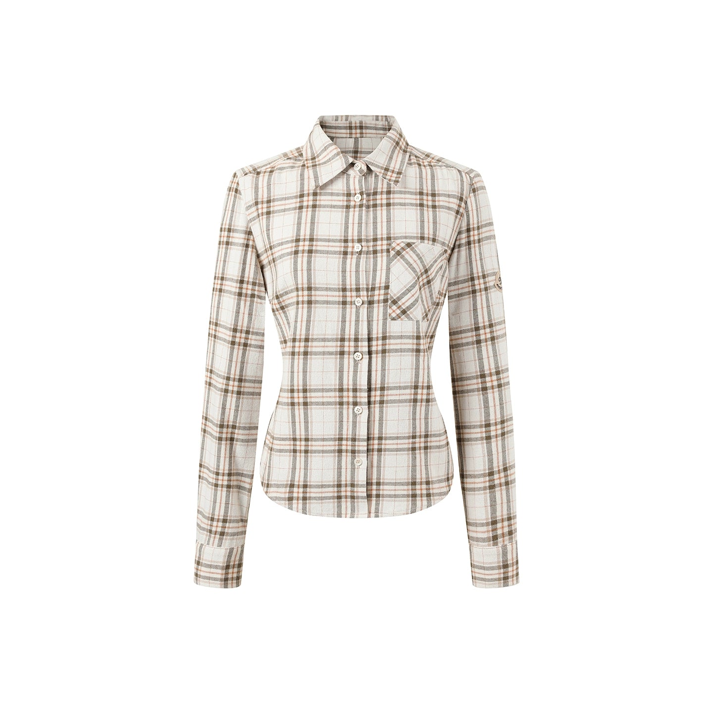 Plaid Waist-Cinching Shirt