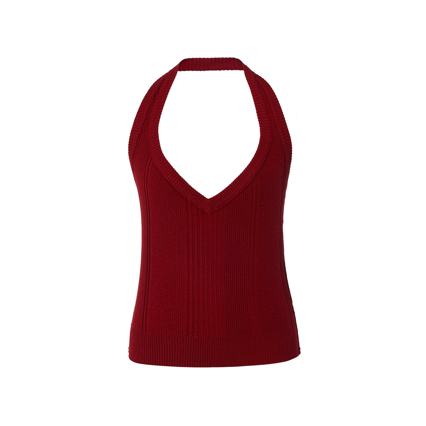 Halterneck Striped Camisole Top