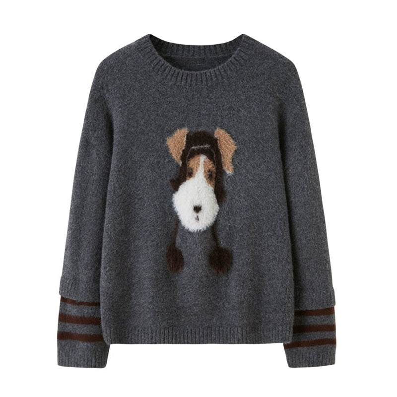 Hat and Puppy Knitted Sweater