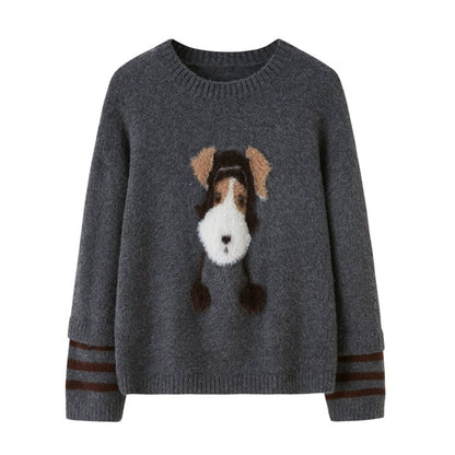 Hat and Puppy Knitted Sweater
