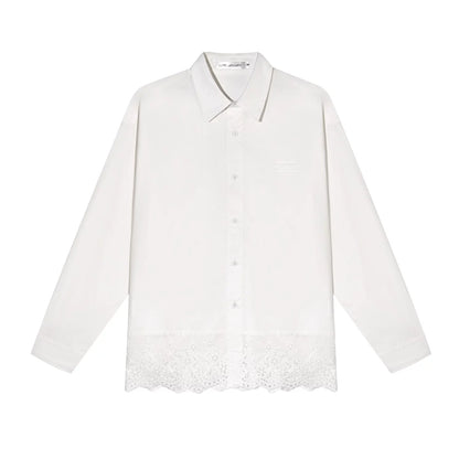 Cut-Out Embroidered Polo Shirt