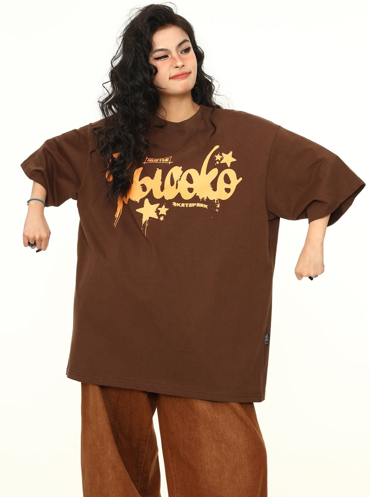 Brown Vintage Couple T-Shirt