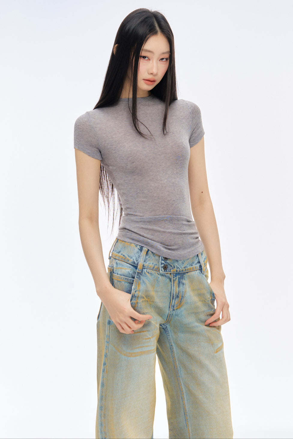 Frühling/Sommer Sleek Tencel-Woll-Top 