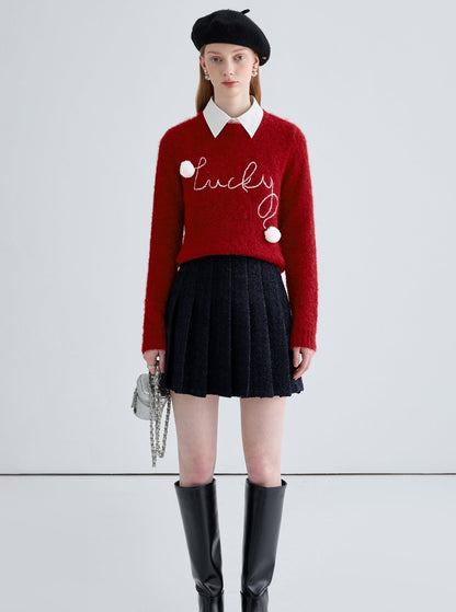 Weihnachtspullover Red Strick -Pullover