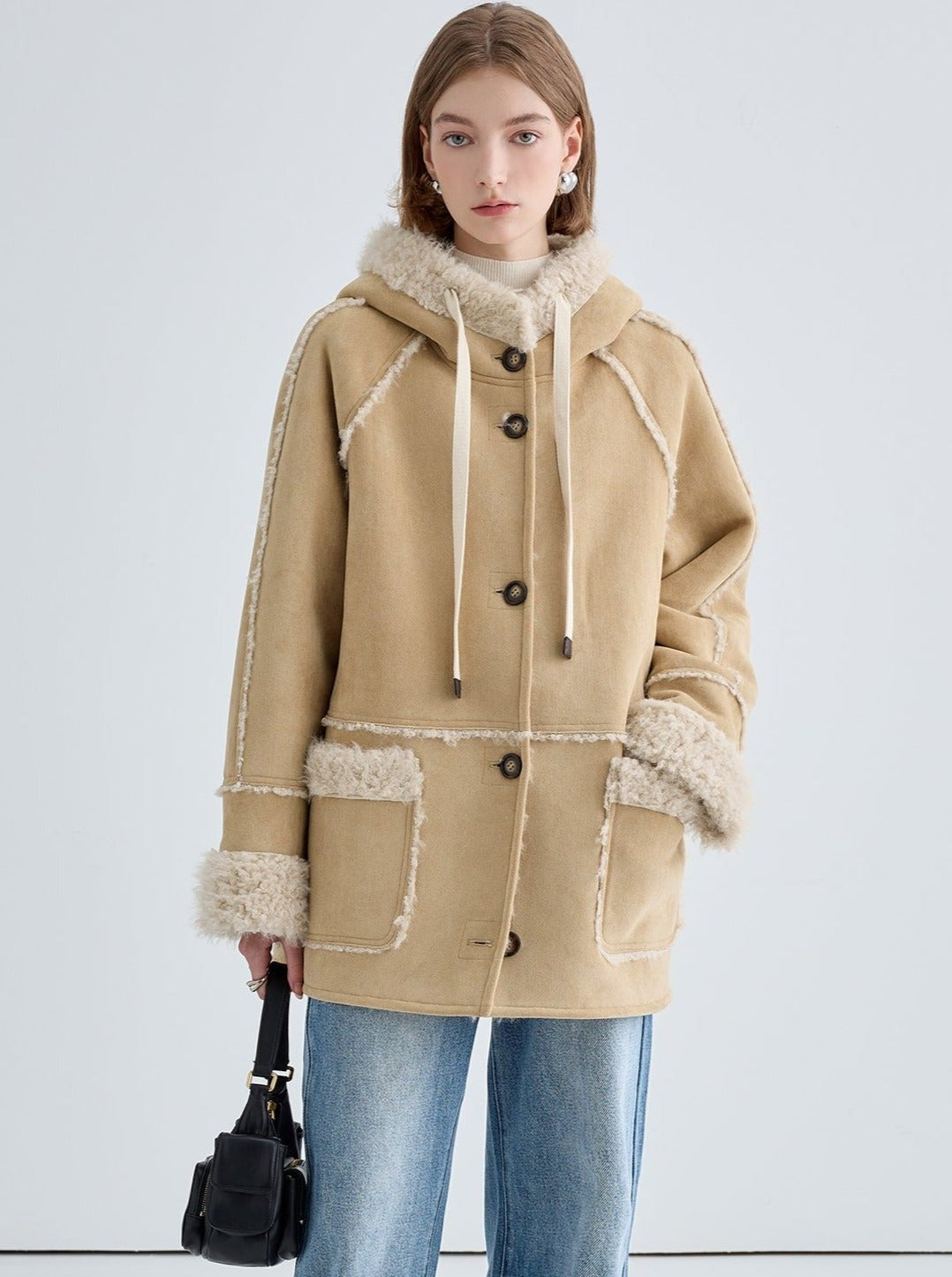 Thickened Warm Hooded Coat