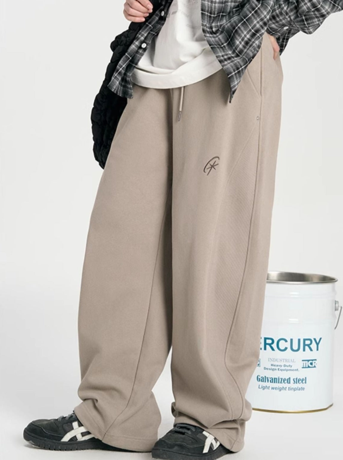 Versatile Stitched Sweat Pants