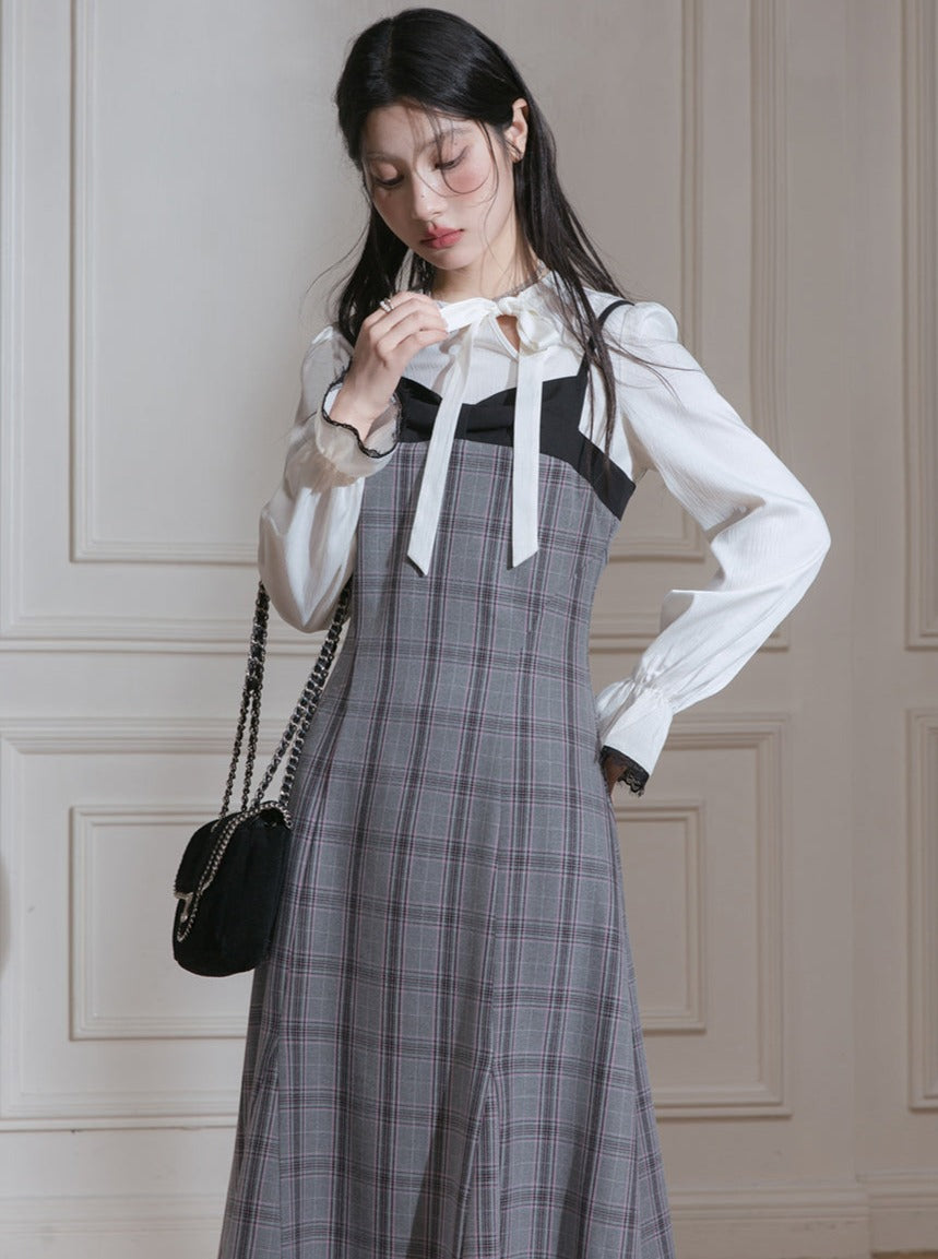 Moonlight dress + pullover shirt two-piece set