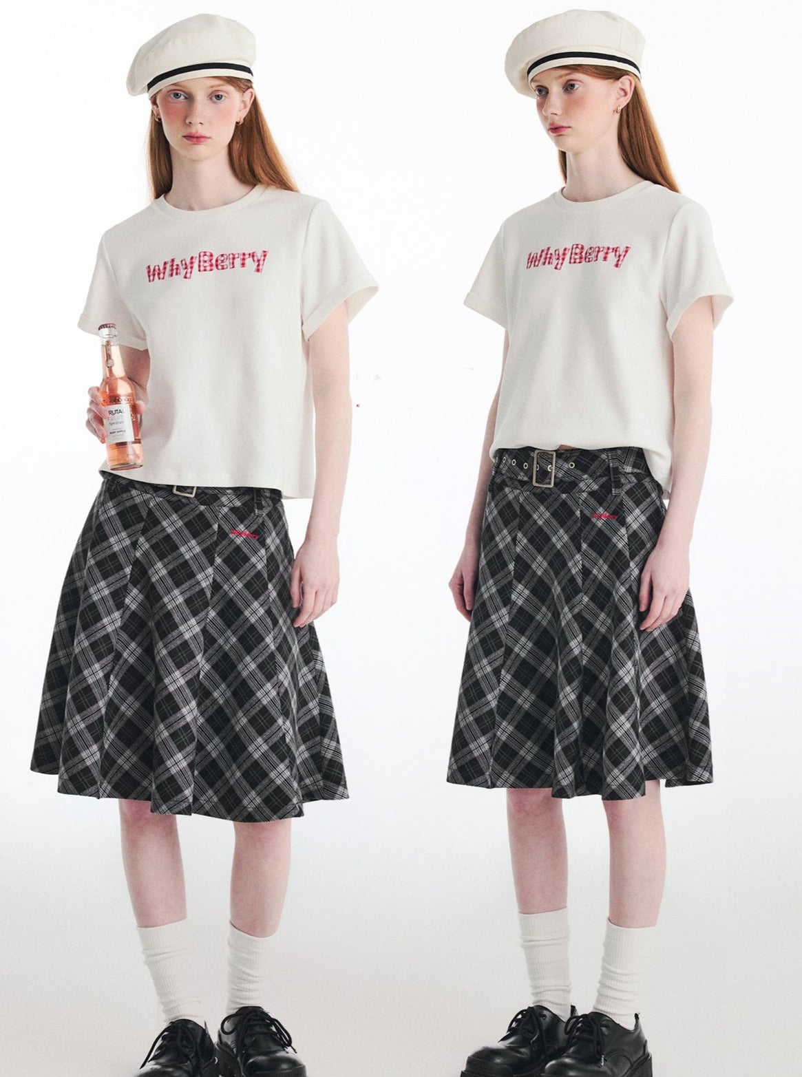 Retro Academy Checked Skirt