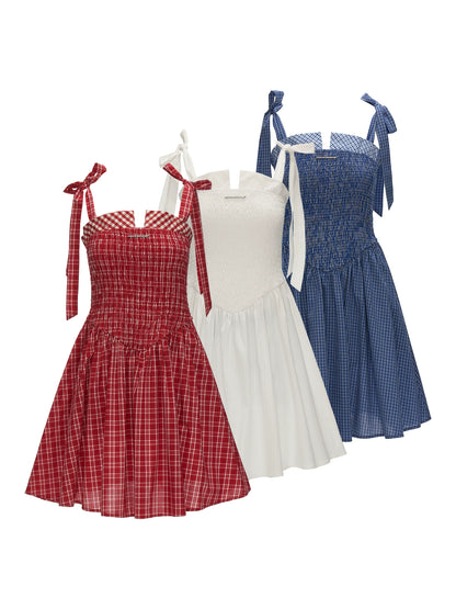 French Striped Bow Sundress