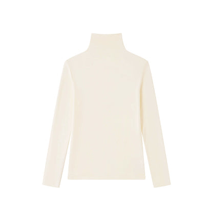 Tencel Wool Seamless Turtleneck Sweater