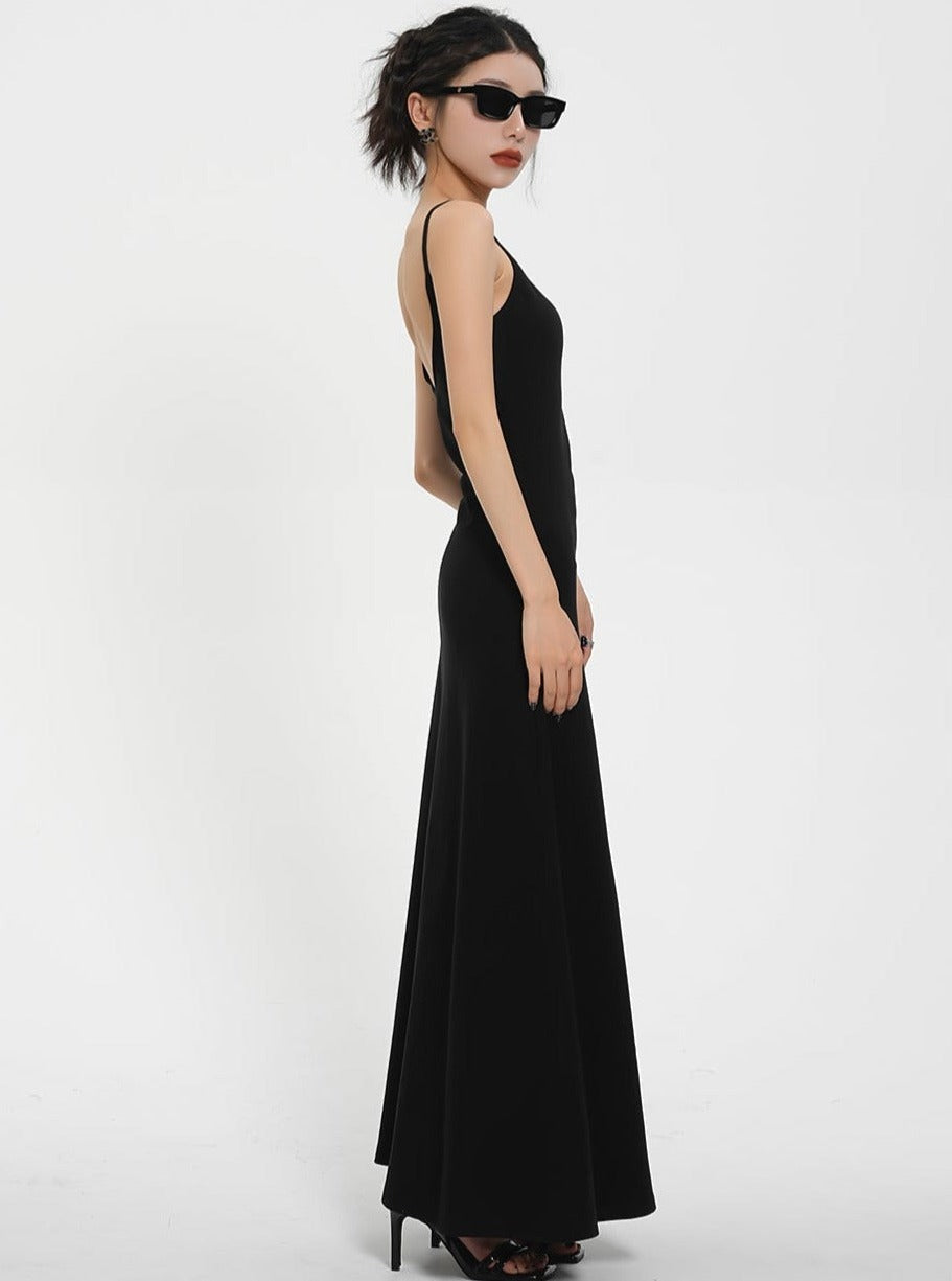 American Slim Backless Dress