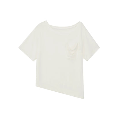 오프숄더 비대칭 탑