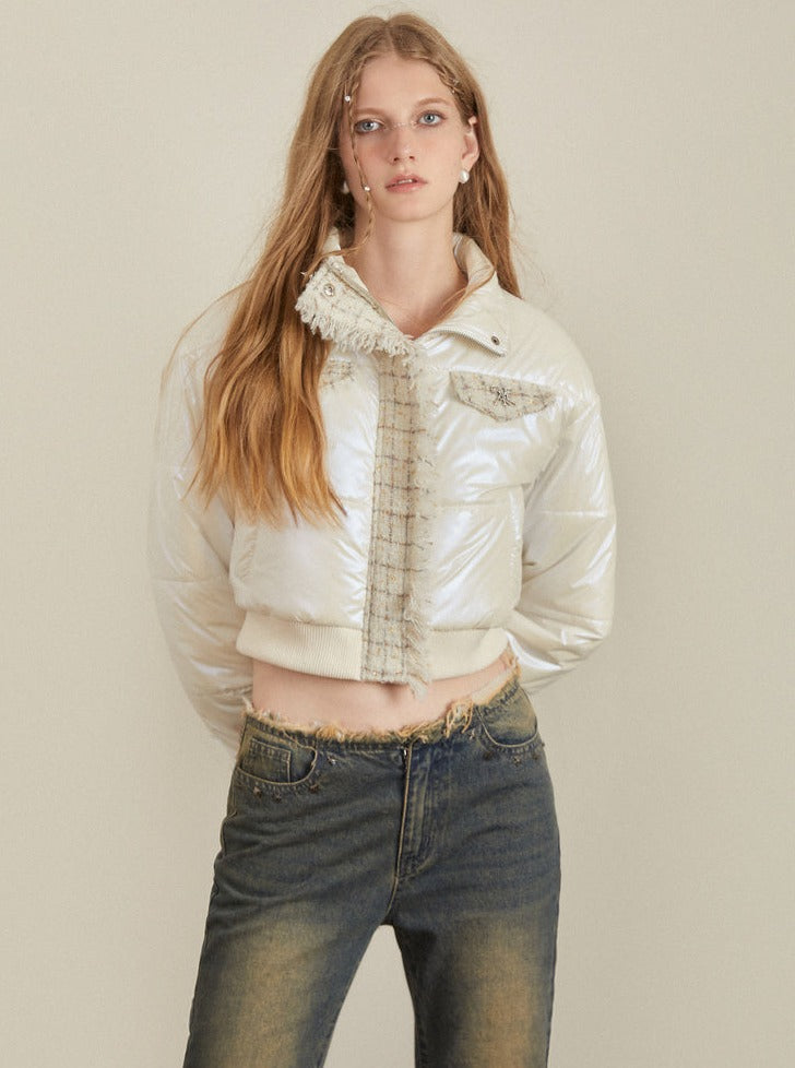 Bright Stitched Cotton Jacket