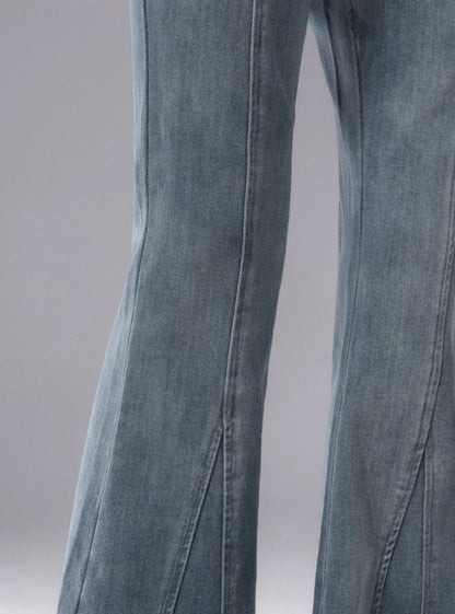 DENIM FLARED PANTS