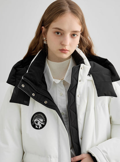 Hooded College Style Jacket