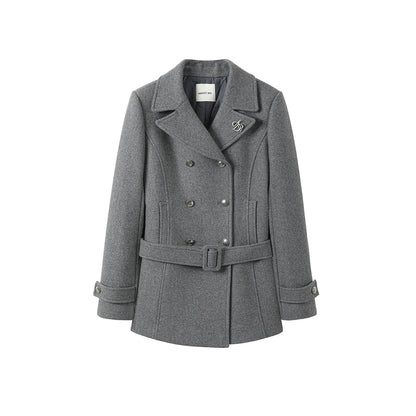 Woolen Lapel Coat