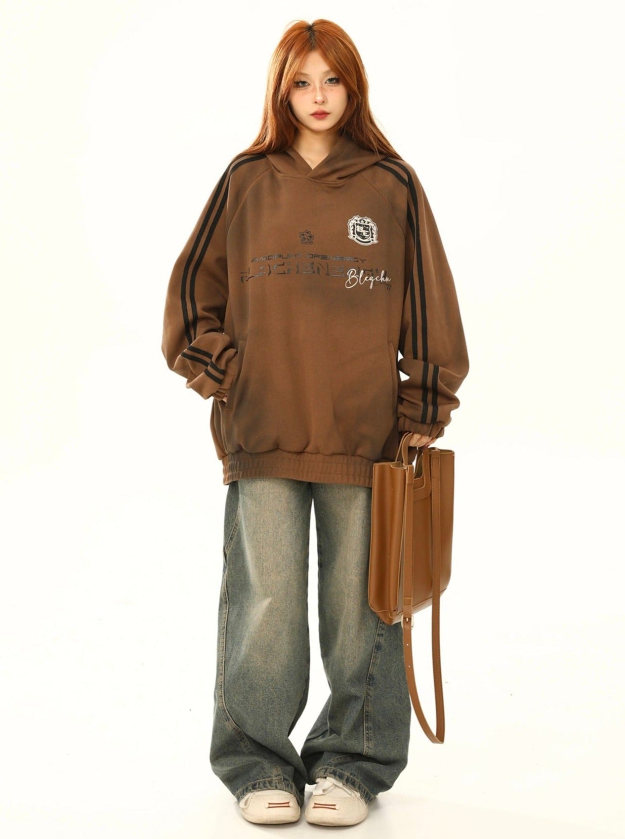 original niche distressed hooded coat