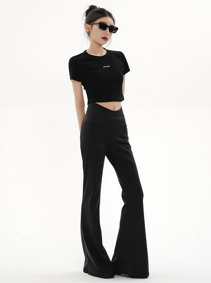 V-Waist Leg Long Pants