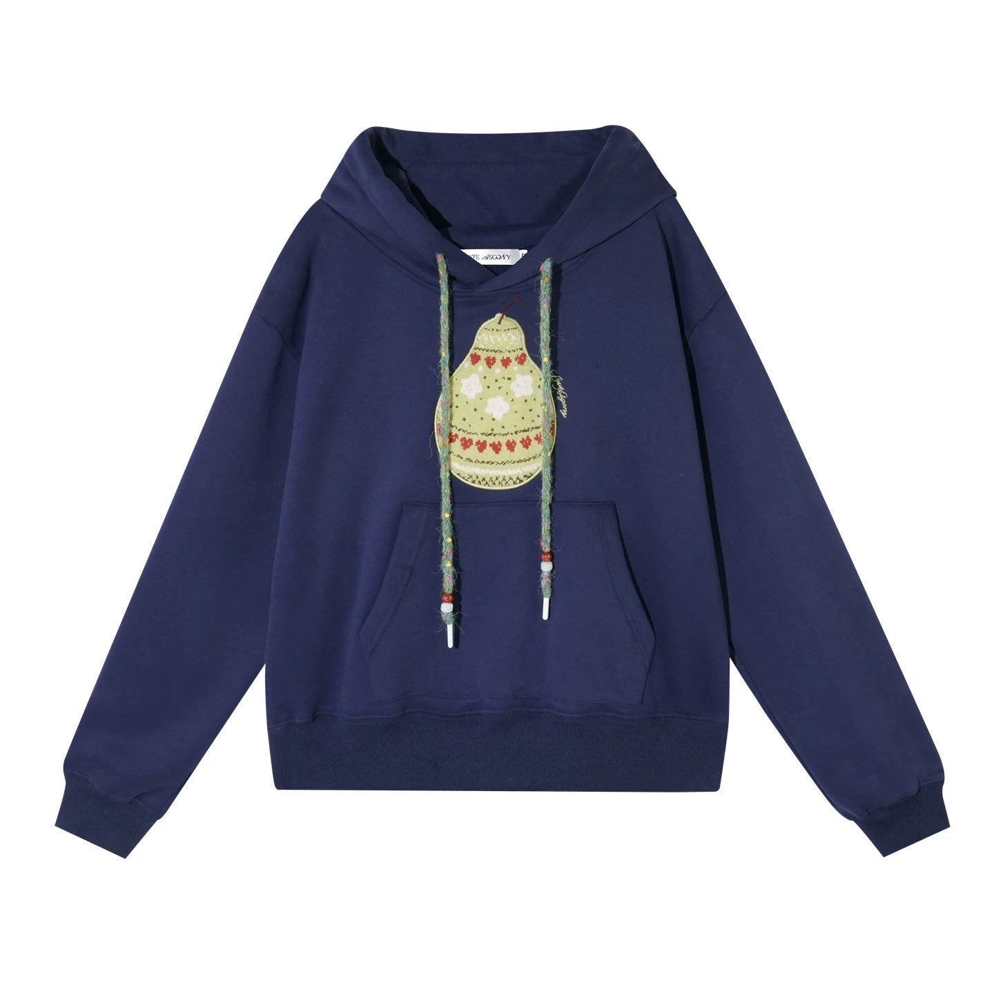 Brushed Fair Isle Hooded Top