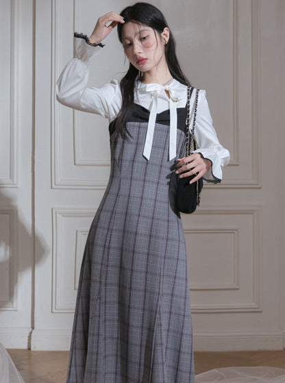 Moonlight dress + pullover shirt two-piece set