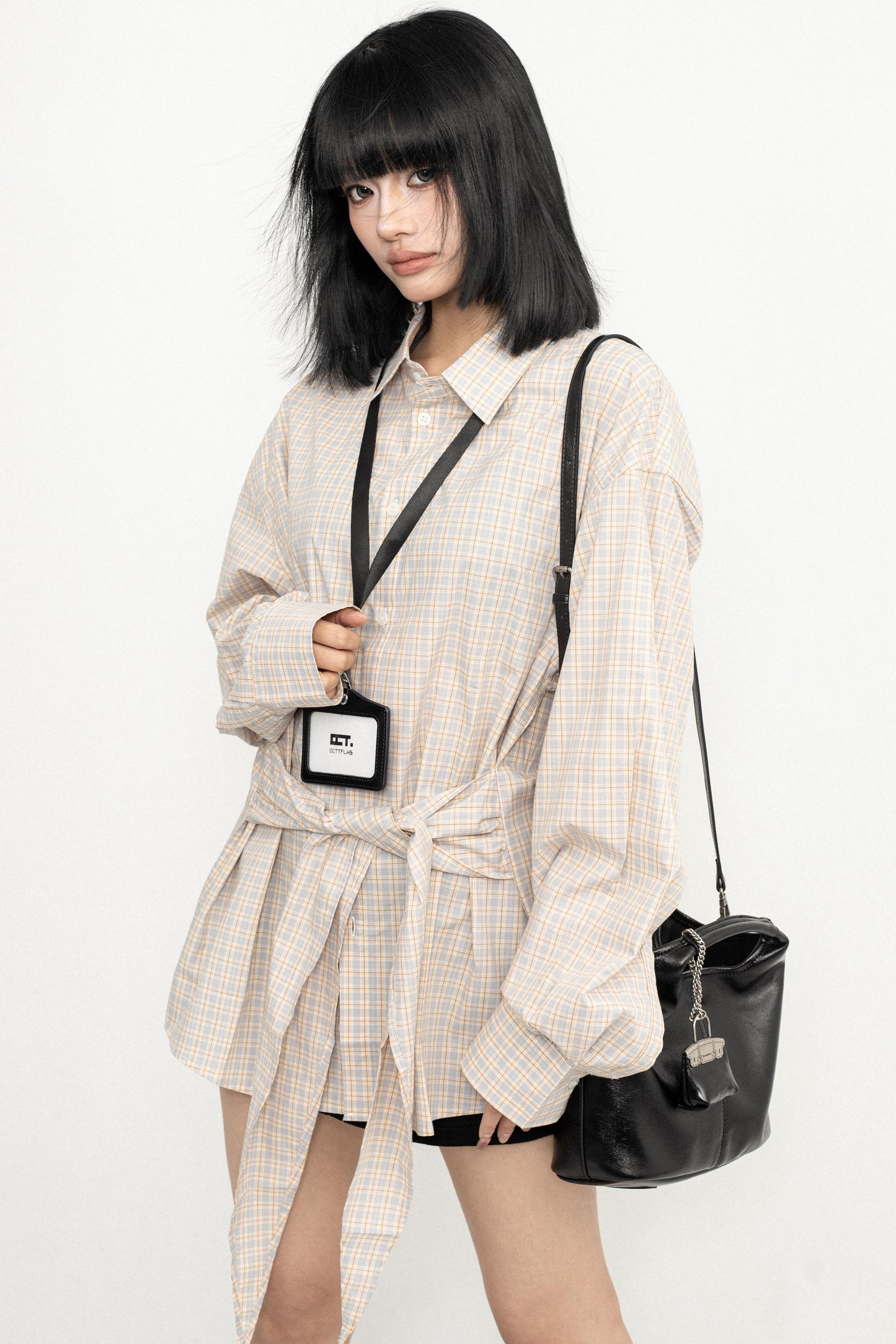 Casual Lace-up Design Shirt