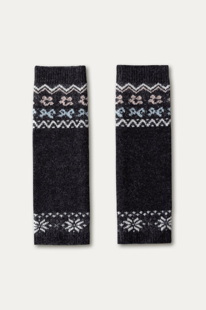 Vintage Grey Knitted Leg Cover