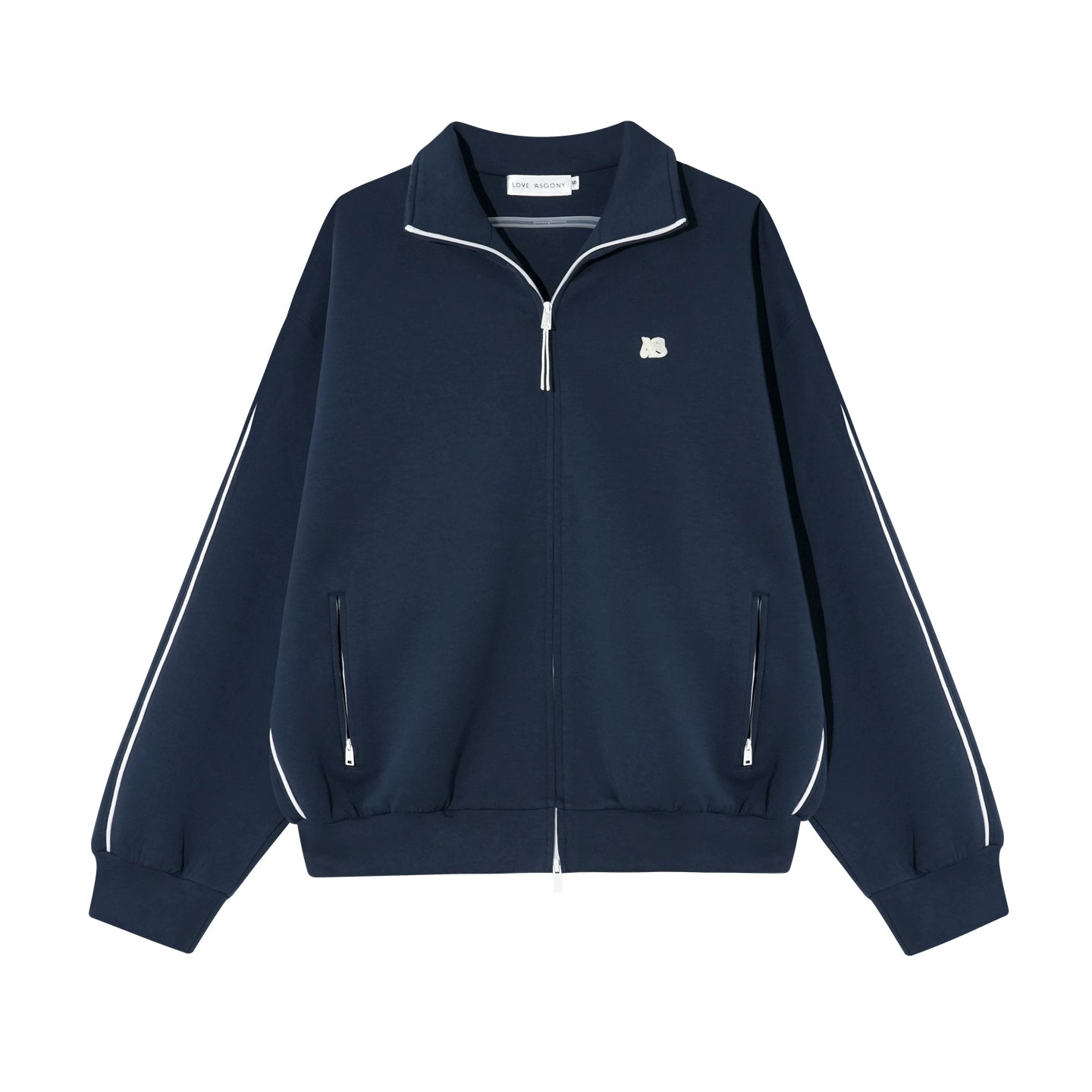 College Style Zipper Two-Piece Set-Up