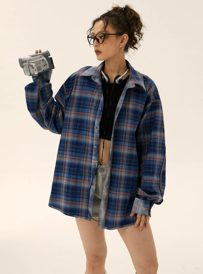 Loose vintage shirt jacket