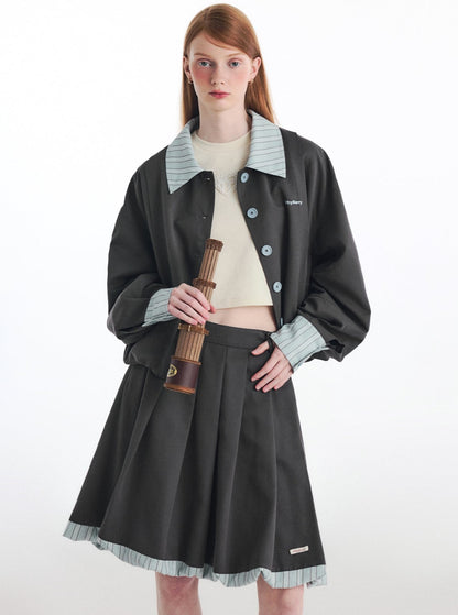 Lapel Slouchy Bud Coat