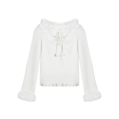 Furry Patchwork Base Layer Top