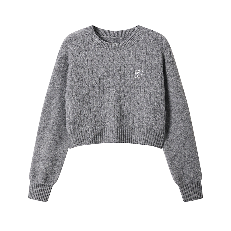 Twist Knit Pullover Sweater