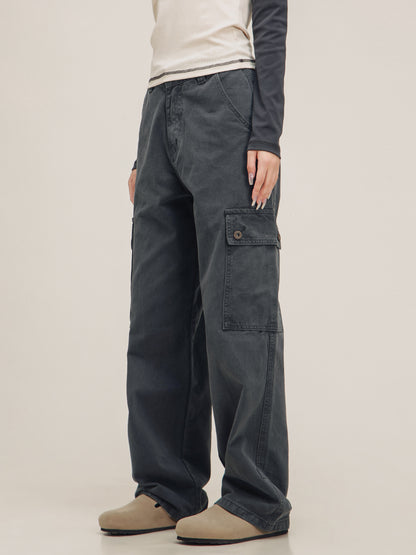 American High Street Pocket Grey Hosen