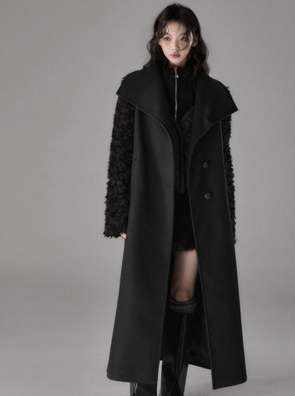 Midi woolen coat