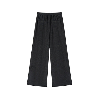 Velvet Large Pocket Straight Leg Pants