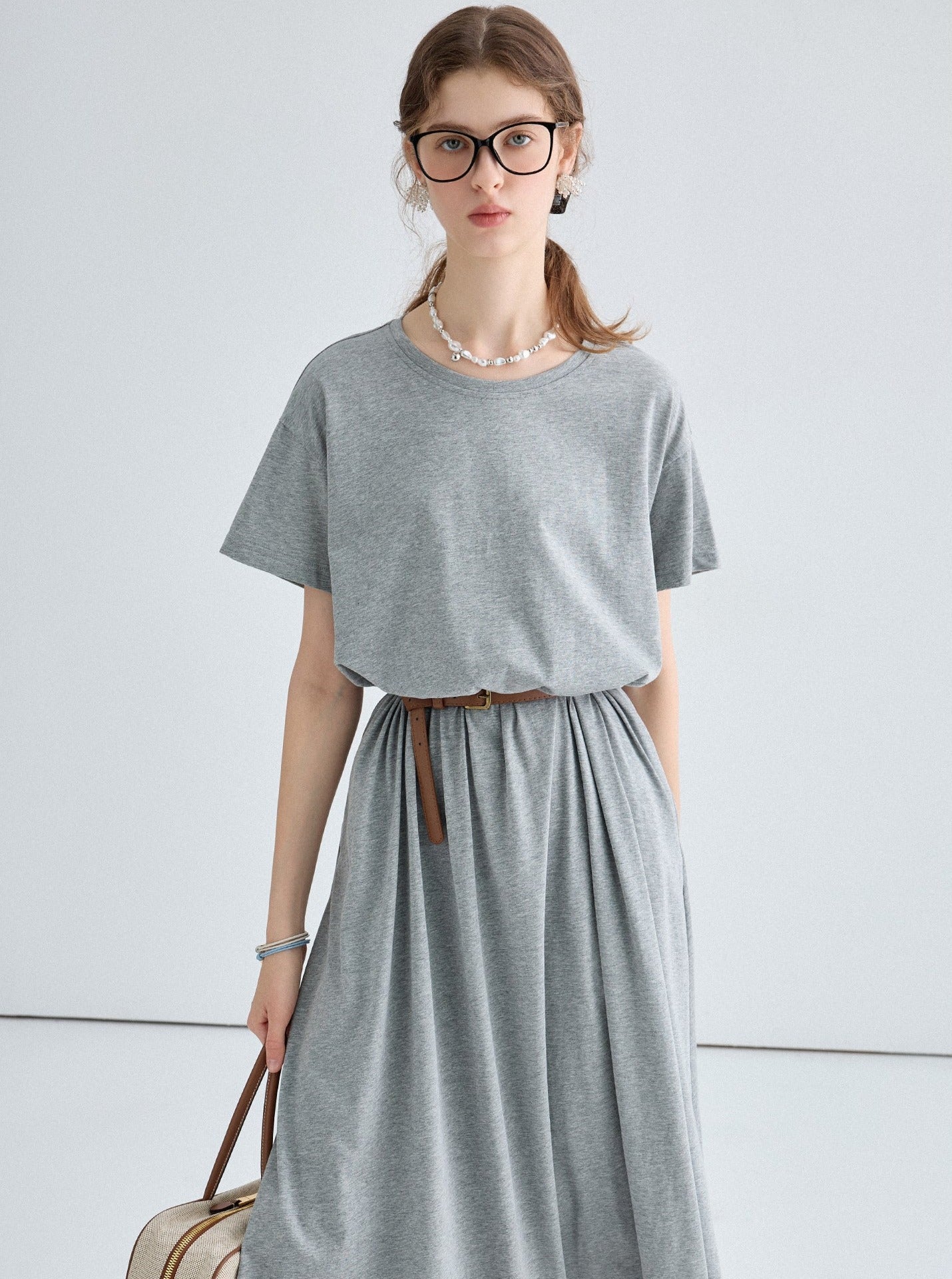 Summer Knit T-Shirt Dress