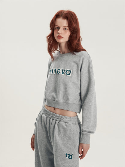 Crewneck Langarm Sweatshirt Set