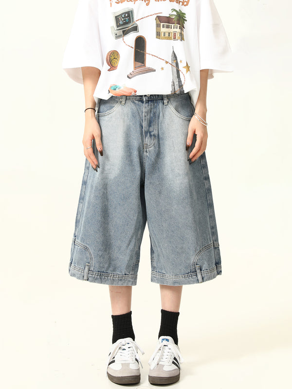 Flip Denim Shorts Pants
